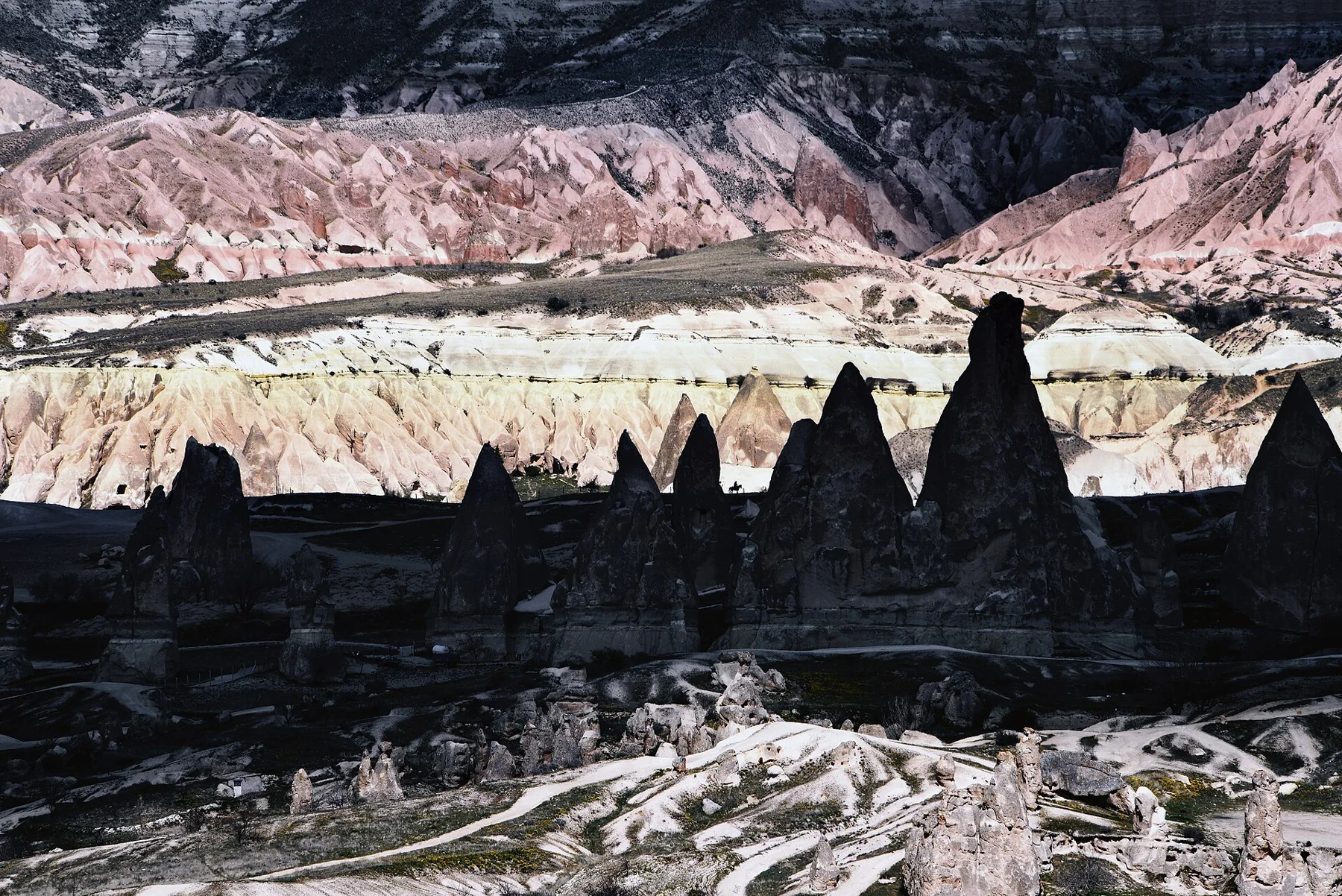 A Man on a Horse in Goreme Valley
