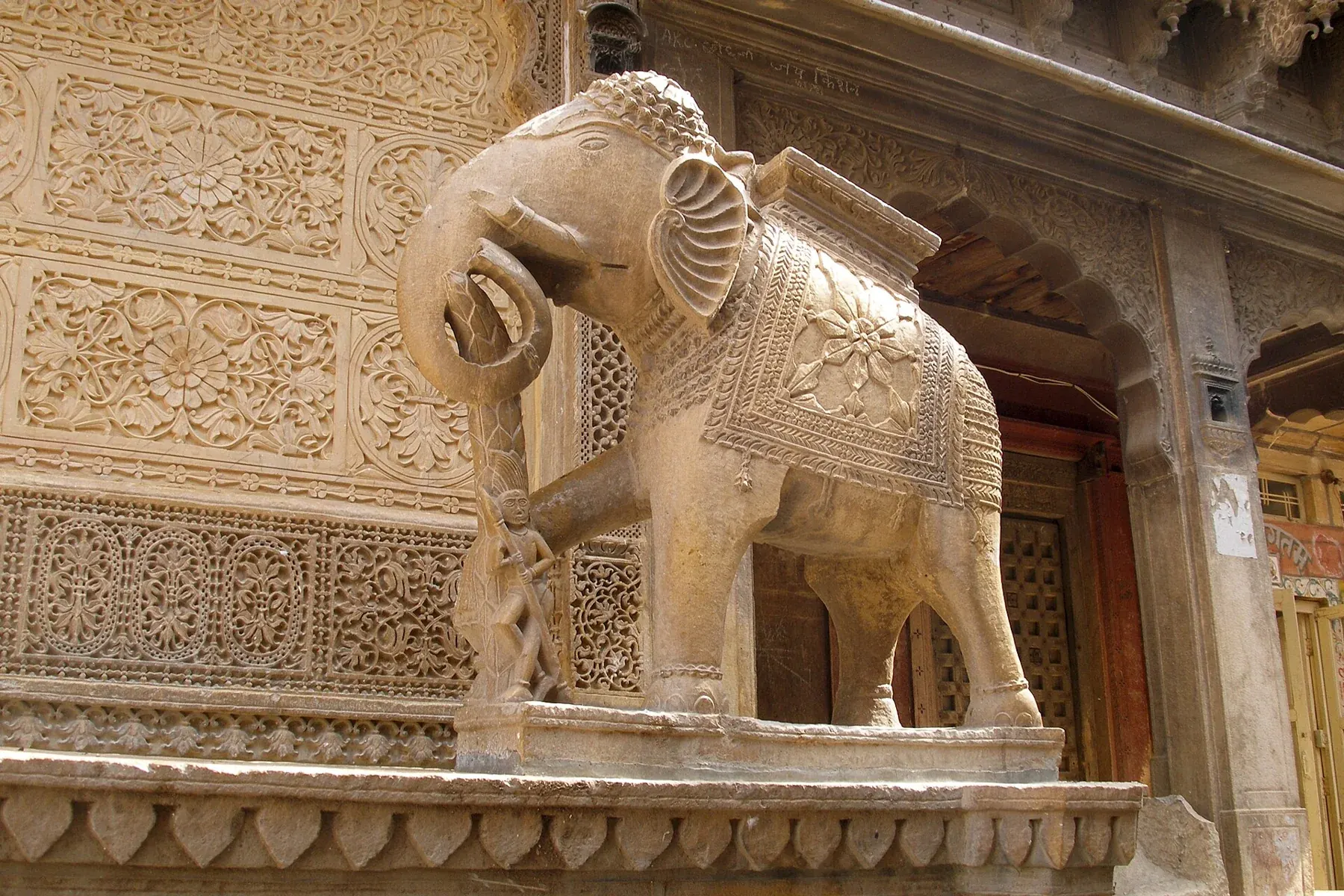 Jaisalmer, India, Elephant sculpture