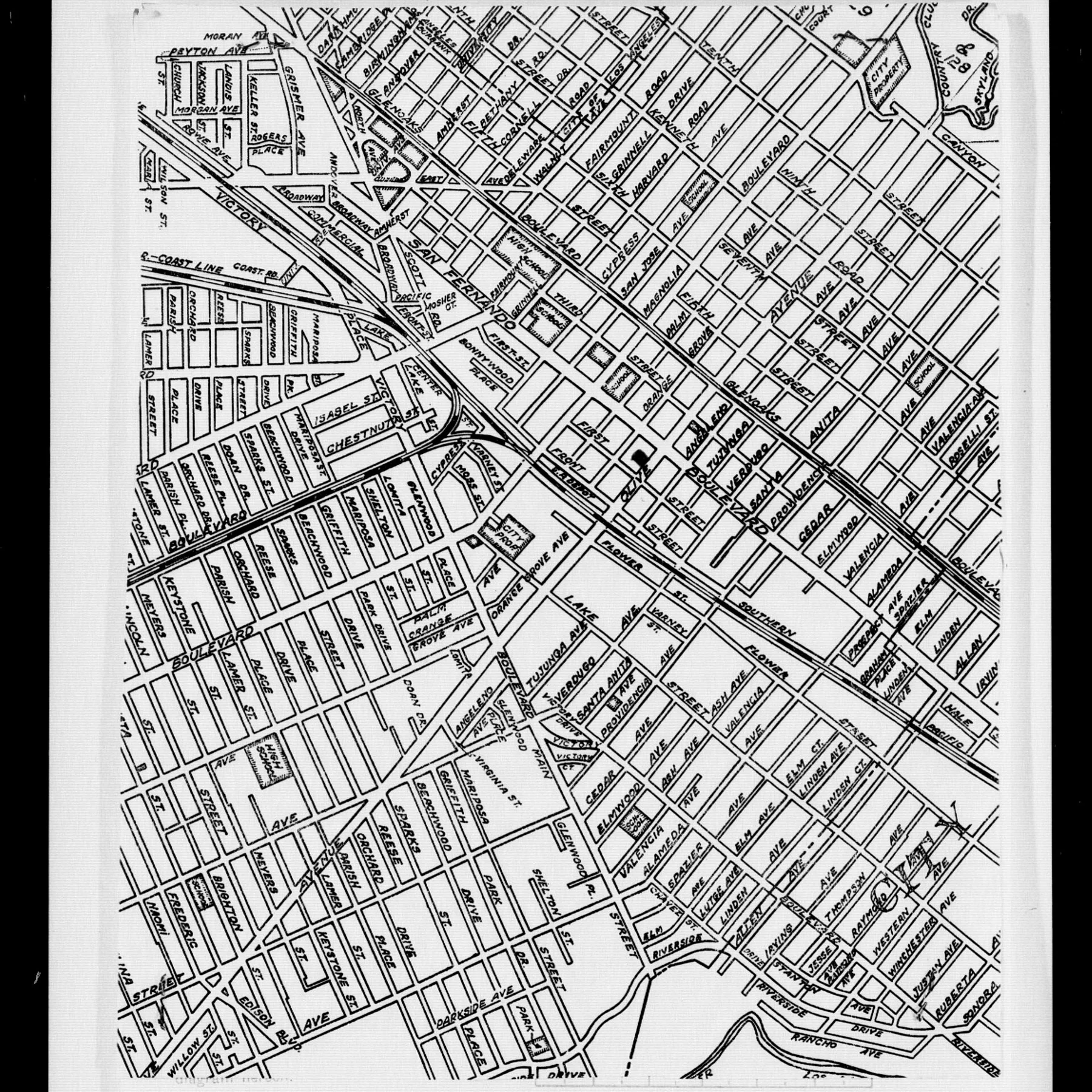 Burbank California United States 1937 post office paperwork 02