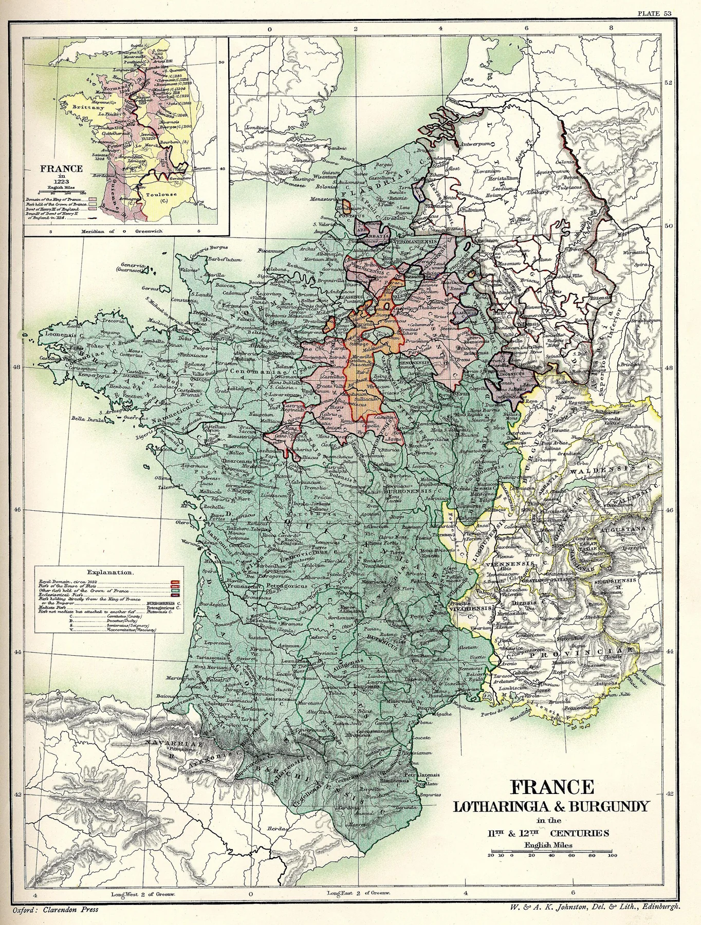 C. 1150 France, Lotharingia and Burgundy