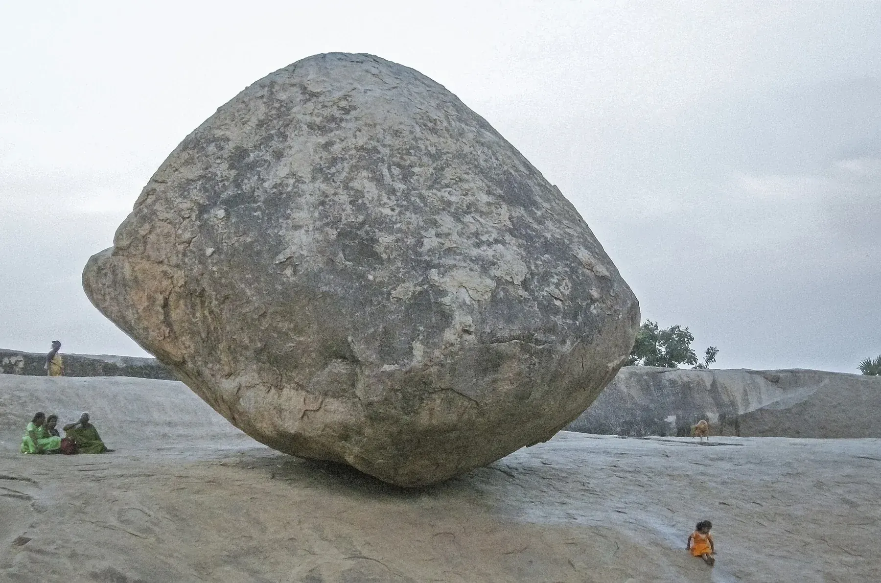 Krishna's Butterball in Mamallapuram, Tamil Nadu, India