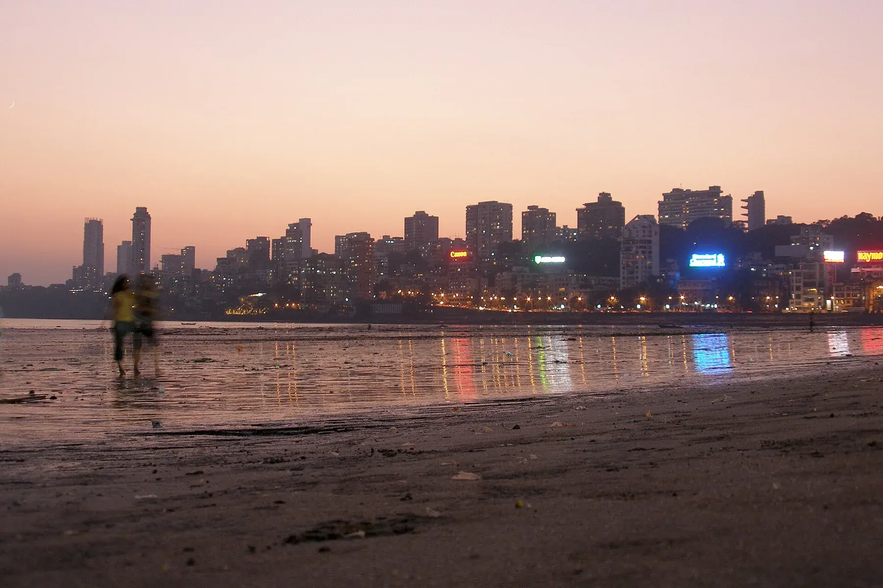 Mumbai, India, Bombay, Mumbai city skyline at night