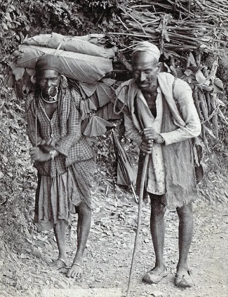 1890s indigenous couple of Mussoorie, Uttarakhand, India 02