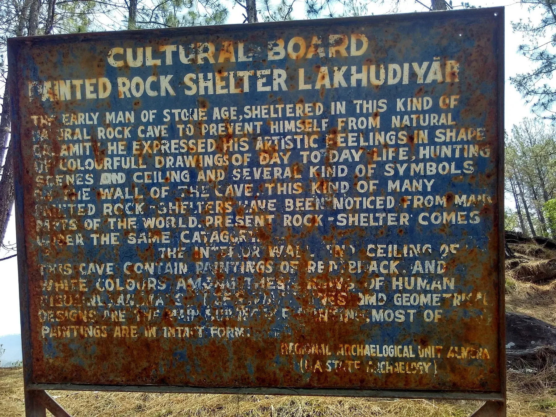 Ancient Cave Paintings at Lakhudiyar, Almora District, Uttarakhand India - 4