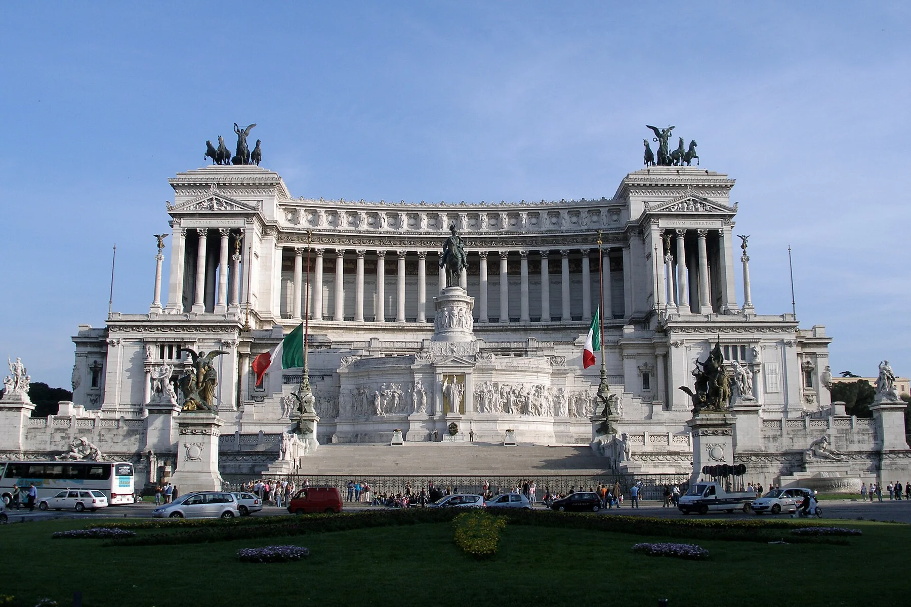 Rome, Italy, Altare della Patria (Altar of the Nation) or Vittorio Emanuele II (Victor Emmanuel II)