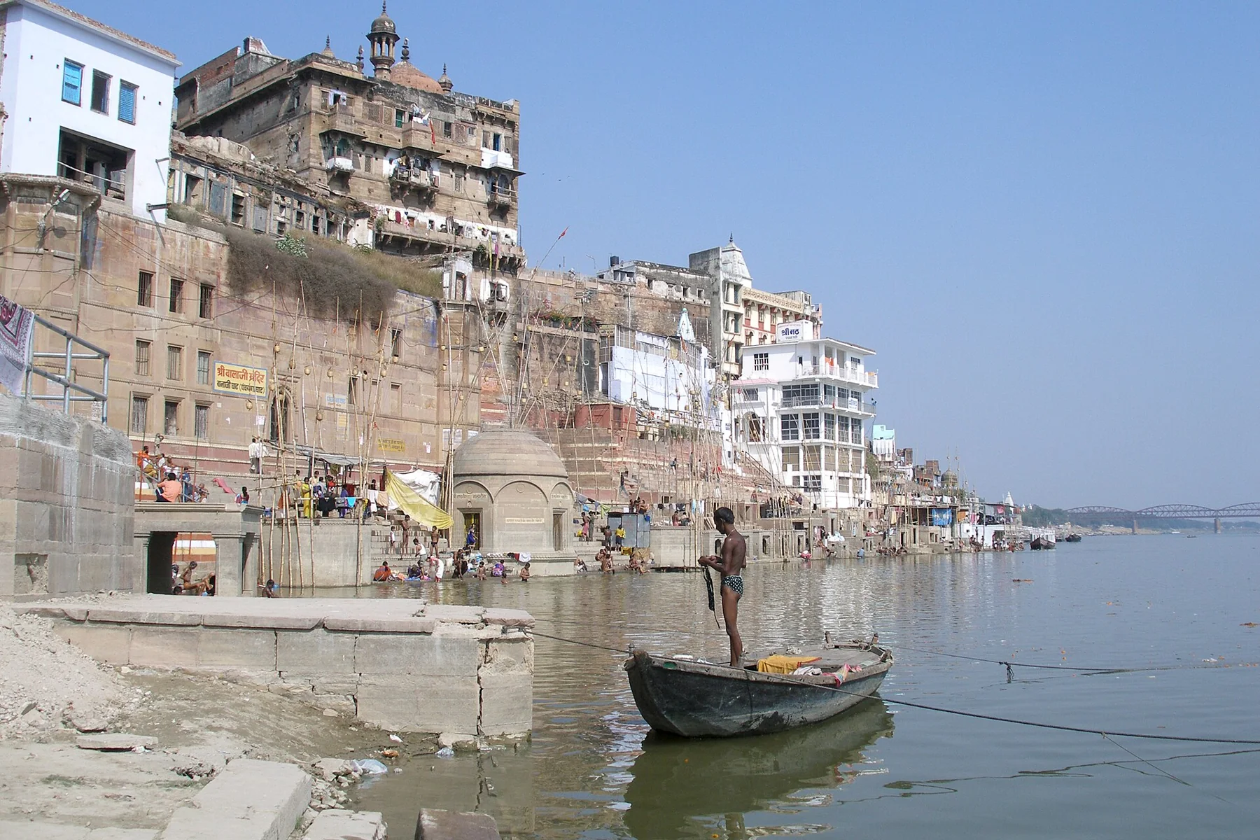 Varanasi, India, Banaras (Varanasi, Kashi) embankment