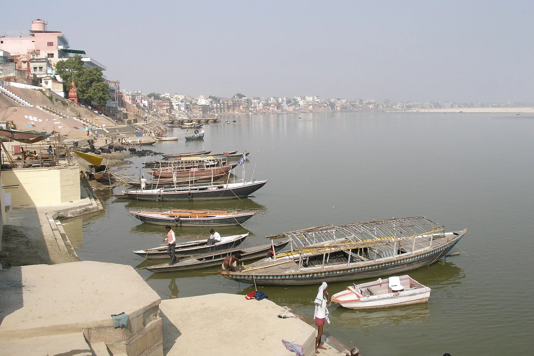 Varanasi, India, Boats, Ganges River
